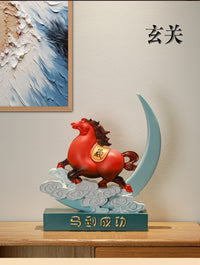 创意国潮马办公室装饰品桌面礼物生肖摆件新款马年礼品新年伴手礼
