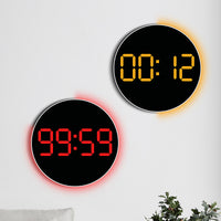 RGB LED Wall Clock with Color Changing Display and Ambient Light