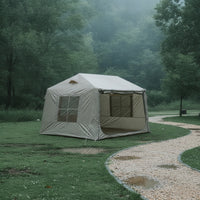 Spacious Inflatable House Tent Breathable Inflatable Camping Tent Roomy Long-Lasting for Families, Backyard
