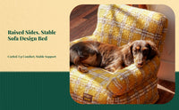 Orthopedic pet bed, washable cover