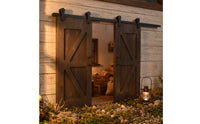 Dollhouse Sliding Barn Door Wooden Miniature Barn Door Realistic for Room Model