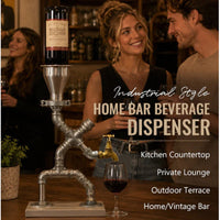 Industrial Pipe Gravity Drink Dispenser in Stainless Steel