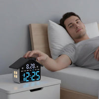 Illuminated Digital Alarm Clock Multifunctional Illuminated Alarm Clock Home Electronics Minimalist Design for Bedroom