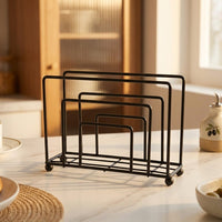 Iron Napkin Holder for Dining Table and Coffee Bar, Electroplated Serviette Holder with Open Frame, Modern Napkin Dispenser for Home Office, Gold