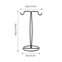 Crossbar Display Stand Metal Scarf Display Stand Stable Base Countertop Hanging Rack for Boutique Owners