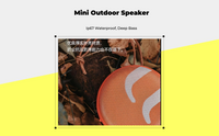 Waterproof outdoor speaker with bass