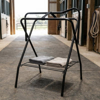 Folding Saddle Rack Foldable Folding Saddle Stand Easy to Storage for Tack Room