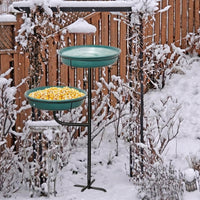 Bird Feeding Station and Bird Bath Outdoor Feeder, Metal Decorative Hanging Bird Feeder with Tripod Base, Garden Decor and Patio Decor Ornament