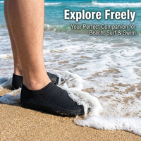 3mm Synthetic rubber Diving Socks for Swimming and Surfing, Low Top Thermal Wetsuit for Snorkeling, Unisex Open Water Footwear