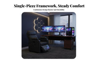 Complete Reclining Gaming station Fully Adjustable Workstation Chair Integrated display Mount engaging immersion for Game Room