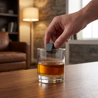 Home Bar Whisky Stones and Gift for Him, Pack of 16 Chilling Rocks and Bar Accessories, 2x2x2cm Stones Gift Men, Essential Party Supplies Loose
