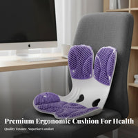 Universal Fit TPE Honeycomb Back Support Cushion Breathable Sedentary Relief Cushion Lightweight for Adults, Students, Classroom, Car, Floor