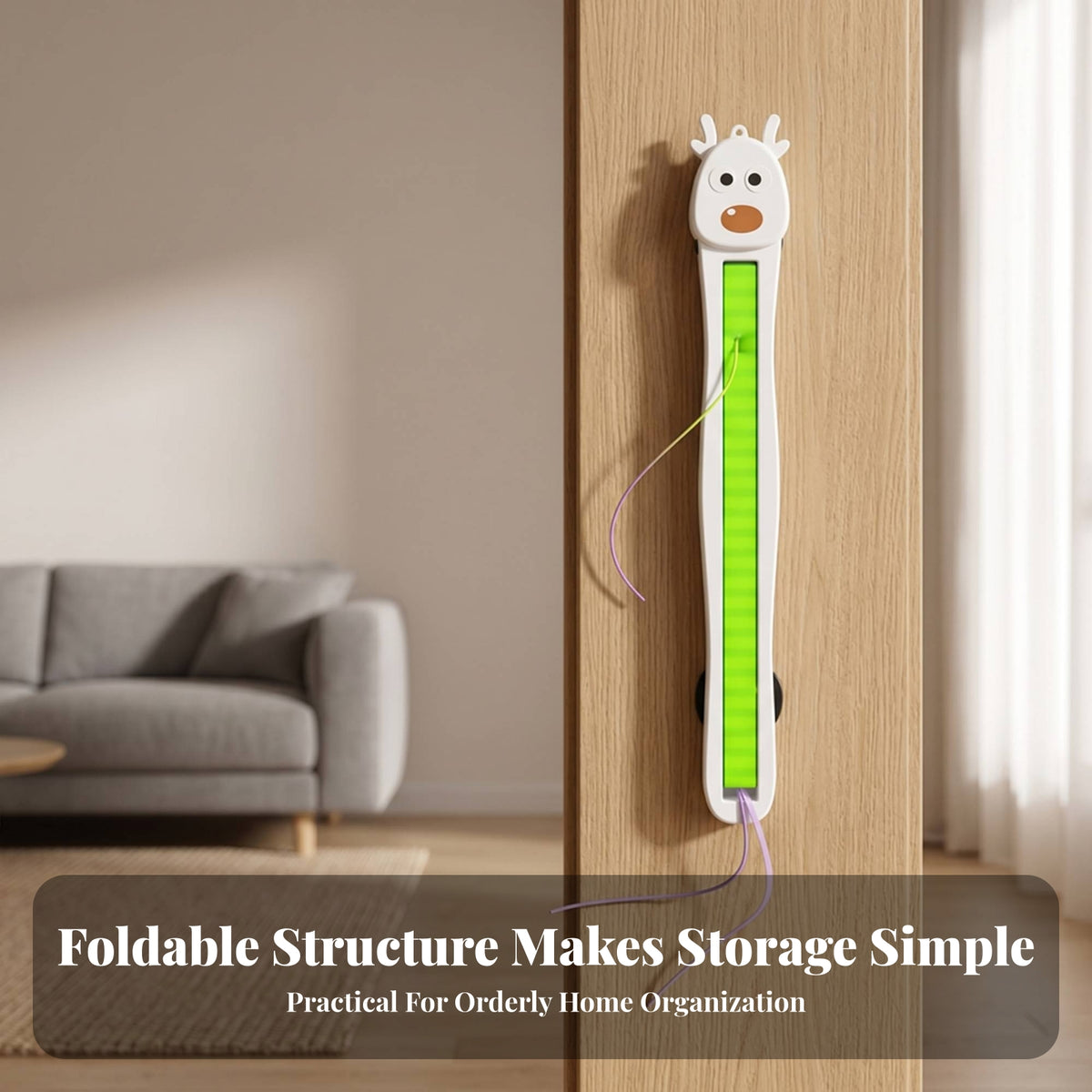 Pet Accessory Flying Rope Cat Toy Wall Mounted Cat Toy Hands-Unrestricted Touch Activated Space-Saving Safe