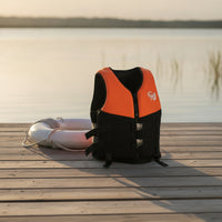 Neoprene Vest Front Zipper Adult Life Vest Fitted for Swimming, Boating