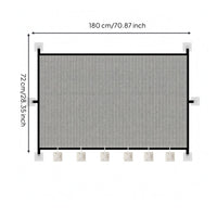 Mesh Pet Barrier Panel Black Frame Indoor Pet Divider Mounting Tabs for Doorways