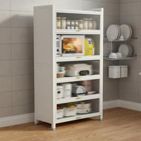 Multi-Tier Storage Cabinet Dust-Proof Freestanding Pantry Cabinet Large Capacity