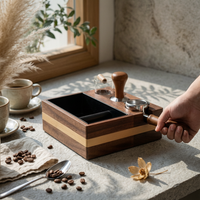 Knock Box with Tool Holder Sturdy Espresso Knock Box Long-Lasting