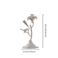Wrought Iron Tree Branch Candelabra Rustic Branch Candle Holder Shabby Chic Taper Candle Holder Tabletop for Brides, Dining Table, Wedding