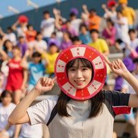 Lightweight Fortunate Wheel Hat Portable Novelty Hat with Face Opening Soft Headwear Comfortable for Performers, Photo Booths