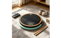 Drum Practice Mat Low-Noise Drum Pad with Mesh Surface High-Resilience Percussion for Drummers, Rehearsal