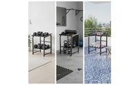 Slanted Dumbbell and Kettlebell Storage Rack Freestanding Dumbbell and Kettlebell Rack Versatile Space-Saving for Fitness Enthusiasts
