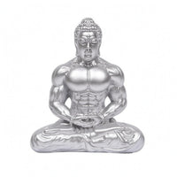 Zen Buddha Statue Sculpted Details Spiritual Decor Muscular Design