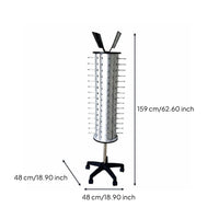 60 Pair Glasses Holder Wheeled Base Rotating Glasses Stand With Wheels