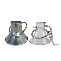 Metal/Clear Soldering Smoke Exhaust Hood, Flared, Large Assembly Line Air Intake, 2.5/3/4 Inch