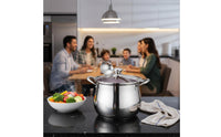 Stainless Steel Micro Steam Cooker Uncoated Micro Steam Cooker Easy to Clean Versatile Steamer Pot for Home Use
