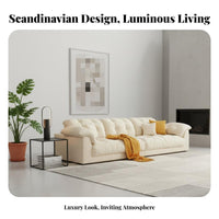 cumulusShaped Sofa Nordic aesthetic Living Room Furniture Modern Minimalist Couch for Families, Interior Design aficionados, Lounge Area, Family Gatherings