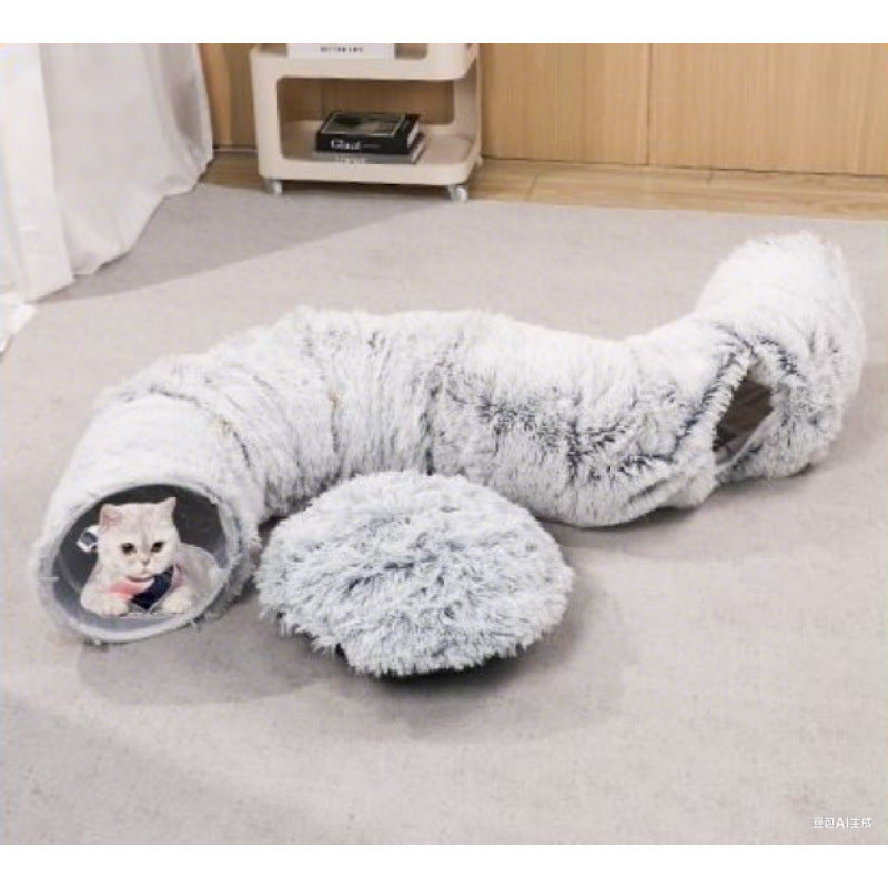 Gray Plush S-shape