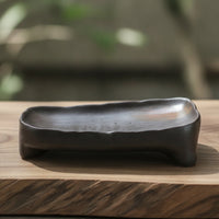 Fruit Serving Footed Tray Irregular Tray with Legs Rustic for Tea-Serving Areas, Table Styling