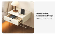 Sofa Side Table Minimalist aesthetic Waterfall Side Table C-Shaped for Small Spaces