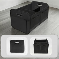 Space-Saving Car Trunk Organizer with Pockets Portable Foldable Trunk Organizer Long-Lasting Sturdy for Travelers, Campers, Road Trips, Camping