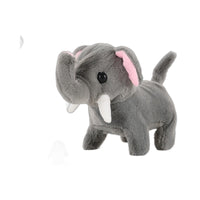 Electric Plush Elephant Toy Walking Talking Moving Head and Tail Children's Toy