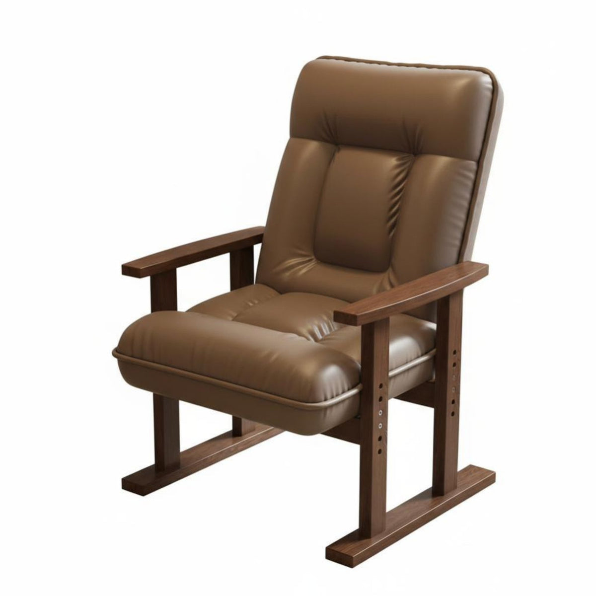Curved Frame Accent Chair Ergonomic Design Upholstered Seating High spine Support Multi-Purpose for Office Workers, Homeowners