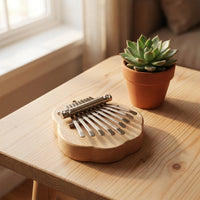 9-Tone Thumb Piano Pendant, Portable Musical Instrument for Children