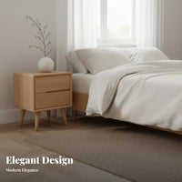 Bedside Drawer Unit Nordic Design Nightstand Easy Assembly for Dorm Room