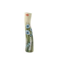 Bud Vase Hand-Painted Ceramic Vase Glazed for Bookshelf, Art Lovers, Minimalists