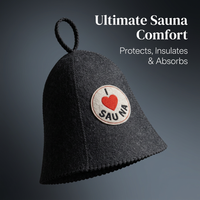 Wool Sauna Hat Heat Resistant, Steam Room Cap for Relaxation, Wellness Cap for Sauna, Highly Absorbe - Image 9