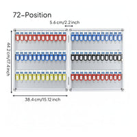 Wall Mounted Key Cabinet Combination Secure Entry System Box for Office