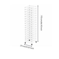 Art Supply Drying Rack Sturdy Metal Mesh Wire Shelving Unit with Wheels