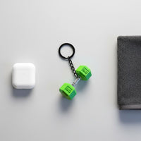 Lightweight Barbell Plate Keychain Cute Design Mini Weights Keychain Motivational Reminder for Couples, Backpack, Car Keys