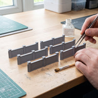 N Scale 1:160 Wall 3D Printed Architectural Miniature Model for Diorama Scenery