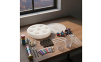 Resin Dice Casting Form Kit Geometric Dice Casting Form with Inserts Easy to Clean for Crafters