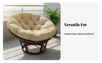 Hanging Swing Seat Cushion Soft Textile Round Hanging Basket Chair Cushion for Balcony, Living Room