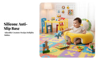 Soft Creature Sit-up Assistant Anti-Tip Design Infant Floor Seat for Indoor Use