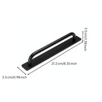 Glass Door Pull Handle Easy Installation No Glass Handle Long-Lasting Metal