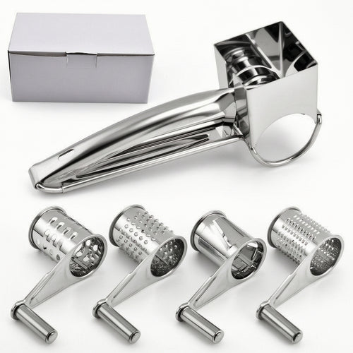 Rotary Cheese Grater with Hand Crank Easy to Use for Kitchen, Home Cooks