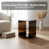 Transparent doublelevel Side Table Minimalist design 2-Tier Transparent Table